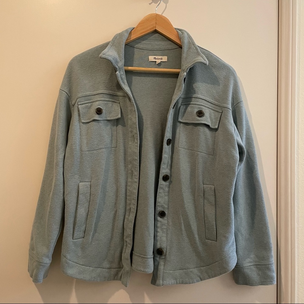 Madewell brushed knit shirt jacket